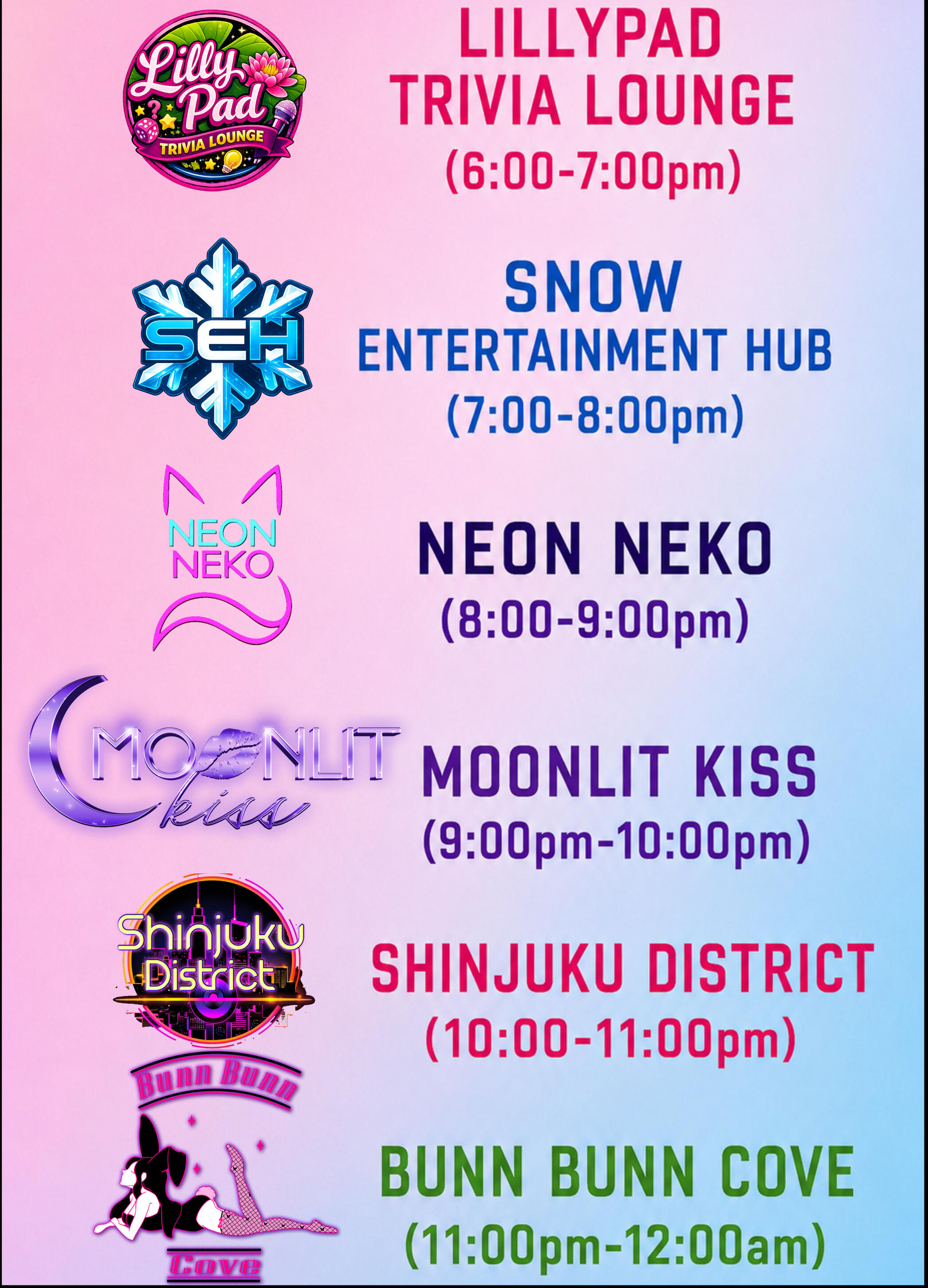 Participating Venues